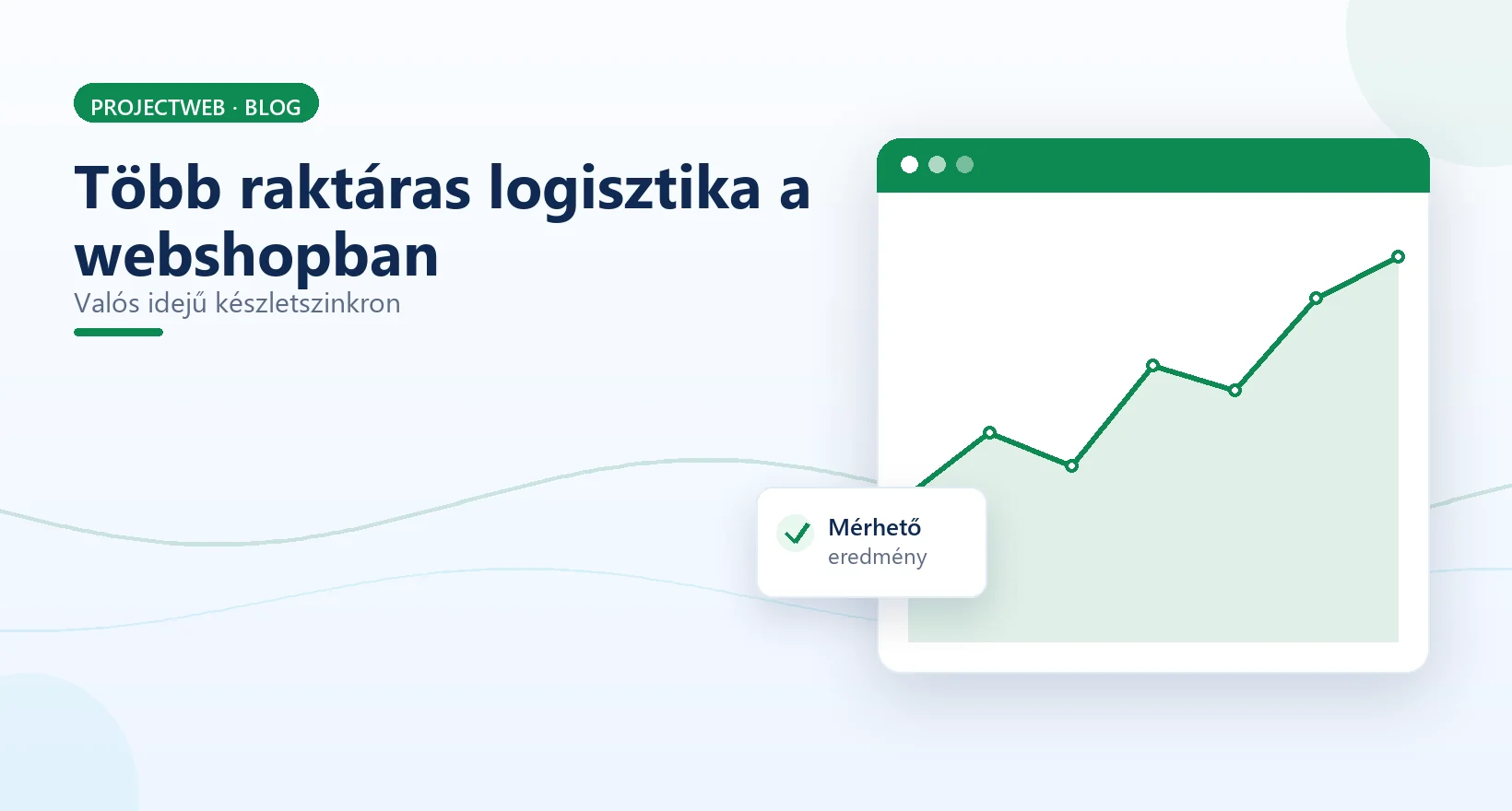 Több raktáras (multi-warehouse) logisztika és valós idejű webshop szinkronizálás, illusztráció