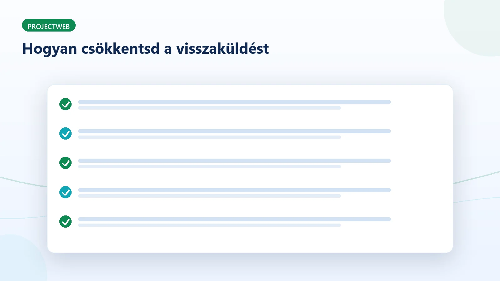 Ellenőrzőlista a visszaküldések csökkentéséhez a divat webshopban